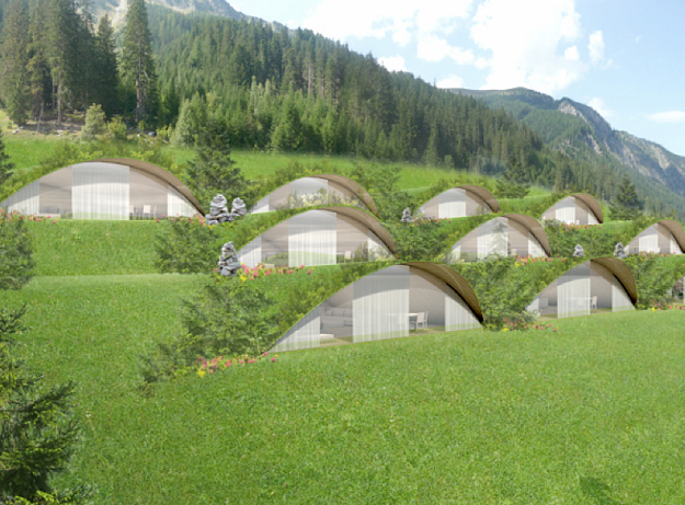 Hobbit „bungik” Dél-Tirolban