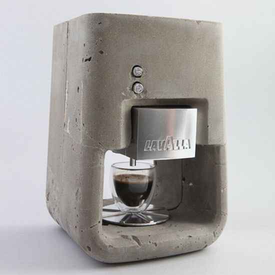 Konkrétan beton kávéfőző, Izraelből